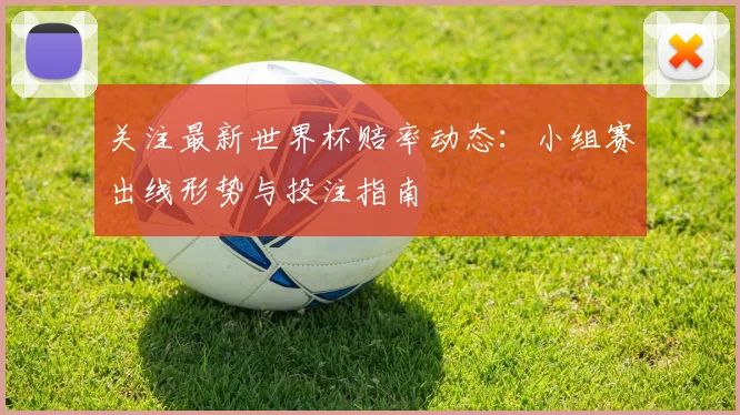 关注最新世界杯赔率动态:小组赛出线形势与投注指南